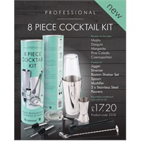 Click for a bigger picture.Professional 8 Piece Cocktail Kit
