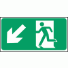 Click here for more details of the Exit man arrow down left.