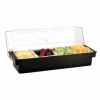 Click here for more details of the 4 COMPARTMENT CONDIMENT DISPENSER - BLACK