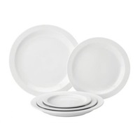 Click for a bigger picture.Pure White Narrow Rim Plate 8.5"   **SUPER SAVER**  ~ (List Price 1.88)