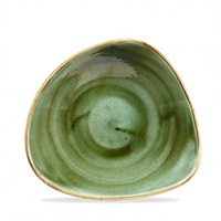 Click for a bigger picture.Stonecast Samphire Green Triangle Bowl 7.25"