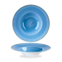 Click for a bigger picture.Stonecast Cornflower Blue Wide Rim Bowl 9.5"