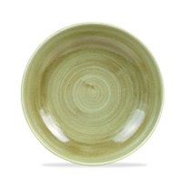 Click for a bigger picture.Stonecast Burnished Green Coupe Bowl 9.75"