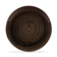 Click for a bigger picture.Stonecast Iron Black Coupe Plate 10.25"