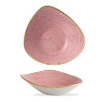 Click for a bigger picture.Stonecast Petal Pink Triangle Bowl 9.25"