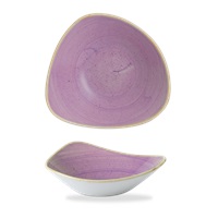 Click for a bigger picture.Stonecast Lavender Triangle Bowl 9.25"
