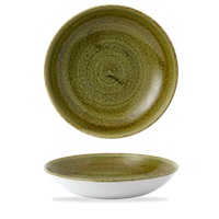 Click for a bigger picture.Stonecast Plume Olive Coupe Bowl 9.75"