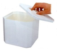 Click for a bigger picture.SQUARE ICE BUCKET - WHITE