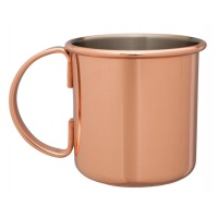 Click for a bigger picture.500ml Moscow Mule Mug Copper Plated Straight Sides