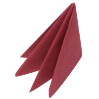 Click for a bigger picture.40cm 3 ply NAPKINS - BORDEAUX