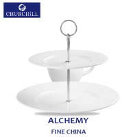 Click for a bigger picture.Two tier plate tower 11"-8.5"