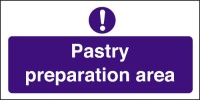 Click for a bigger picture.Pastry preparation area.