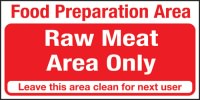 Click for a bigger picture.Food prep area. Raw food only.