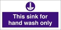Click for a bigger picture.Sink for hand wash only.