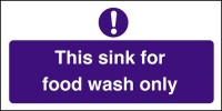 Click for a bigger picture.Sink for food wash only.