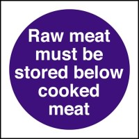 Click for a bigger picture.Raw meat store below cooked meat.