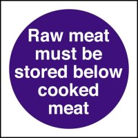 Click for a bigger picture.Raw meat store below cooked meat.