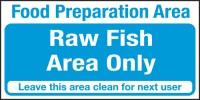Click for a bigger picture.Food prep area. Raw fish area only.