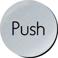 Click for a bigger picture.Push. 75mm disc silver finish