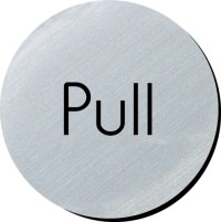 Click for a bigger picture.Pull. 75mm disc silver finish
