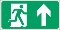 Click for a bigger picture.Exit man arrow up.