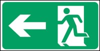 Click for a bigger picture.Exit man arrow left.