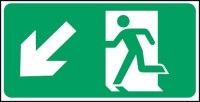 Click for a bigger picture.Exit man arrow down left.