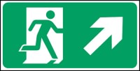 Click for a bigger picture.Exit man arrow up right.