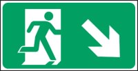 Click for a bigger picture.Exit man arrow down right.