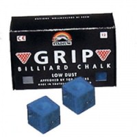 Click for a bigger picture.BLUE SNOOKER CHALK -  PACK OF 12