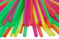 Click for a bigger picture.8" NEON FLEXI STRAWS  **SUPER SAVER** ~(List Price 2.42)