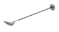 Click for a bigger picture.11" STAINLESS STEEL COCKTAIL SPOON WITH MUDDLER       **SUPER SAVER**   ~ (List Price   2.26)