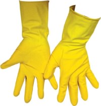 Click for a bigger picture.RUBBER GLOVES LARGE 91/2-10