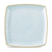Click for a bigger picture.Stonecast Duck Egg Blue Deep Square Plate 10.5"