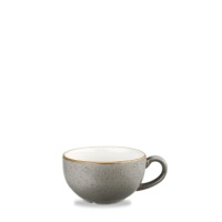 Click for a bigger picture.Stonecast Peppercorn Grey Cappuccino Cup 12oz