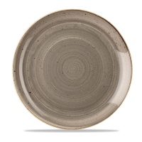 Click for a bigger picture.Stonecast Peppercorn Grey Coupe Plate 12.75"