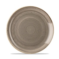 Click for a bigger picture.Stonecast Peppercorn Grey Coupe Plate 8 2/3 "