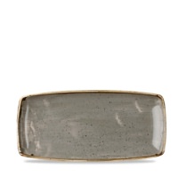 Click for a bigger picture.Stonecast Peppercorn Grey Oblong Plate 11.75 x 6"