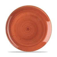 Click for a bigger picture.Stonecast Spiced Orange Coupe Plate 10.25"