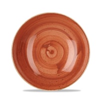 Click for a bigger picture.Stonecast Spiced Orange Coupe Bowl 9.75"