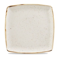 Click for a bigger picture.Stonecast Barley White Deep Square Plate 10.5"