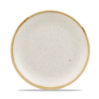 Click for a bigger picture.Stonecast Barley White Coupe Plate 8 2/3"