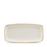 Click for a bigger picture.Stonecast Barley White Oblong Plate 11.75 x 6"