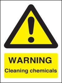 Click for a bigger picture.Warning cleaning chemicals.