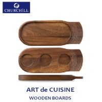 Click for a bigger picture.Art de Cuisine Medium Single Handled Wooden Tray