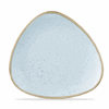 Click here for more details of the Stonecast Duck Egg Blue Triangle Plate 10.5"