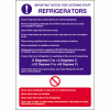 Click here for more details of the Refrigerator notice.
