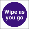 Click here for more details of the Wipe as you go.