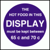 Click here for more details of the Hot food display temprature.