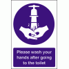 Click here for more details of the Wash your hands after going to the toilet.